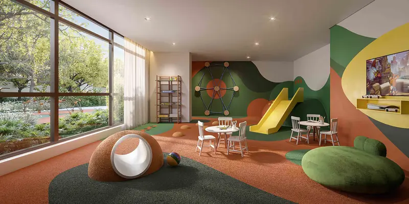 Brinquedoteca, Garden Design, em imagem ilustrativa