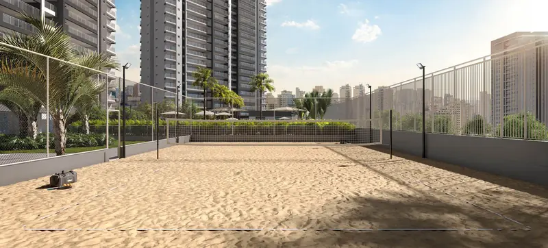 Quadra de beach tennis, Reserva, em imagem ilustrativa